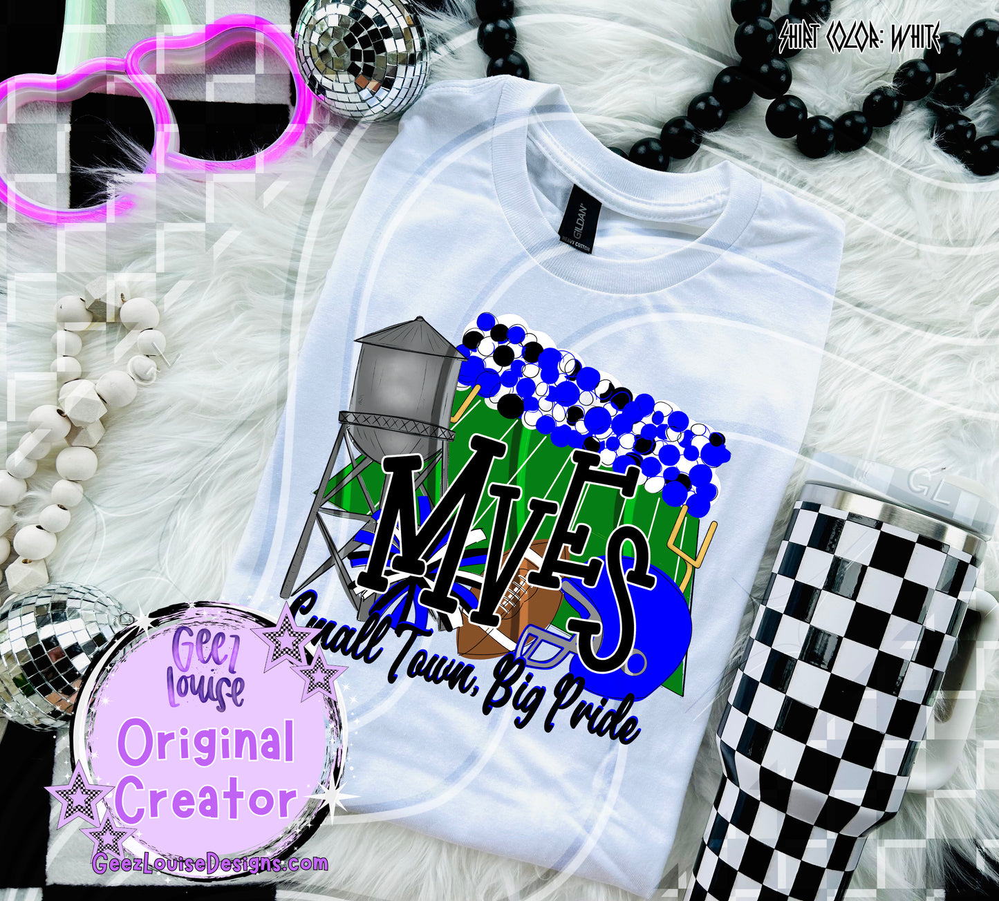Small Town Big Pride Digital Design | Custom Team Spirit PNGs (100+ Teams)