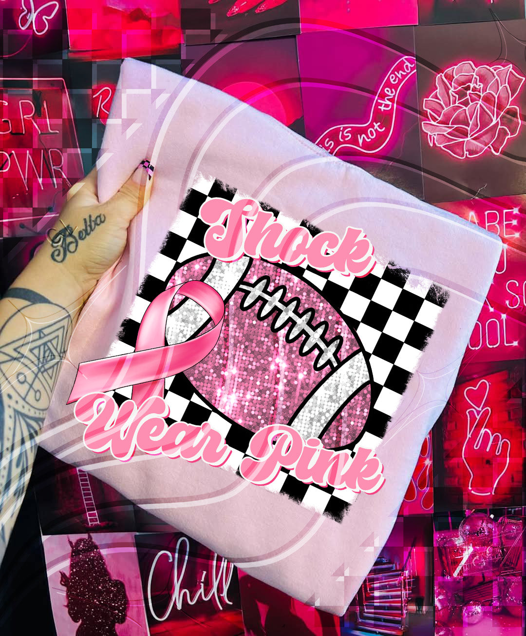 Pink Out Football Digital Design – Custom "Team Name Wear Pink"