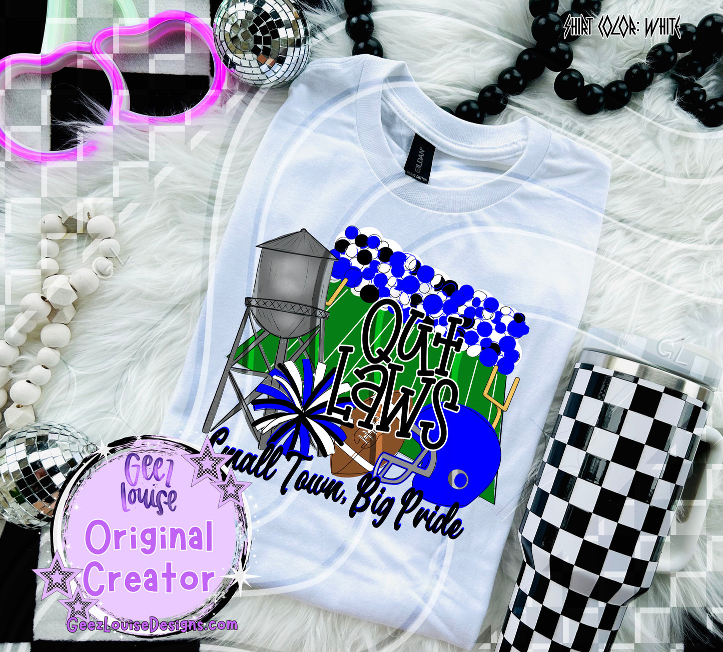 Small Town Big Pride Digital Design | Custom Team Spirit PNGs (100+ Teams)