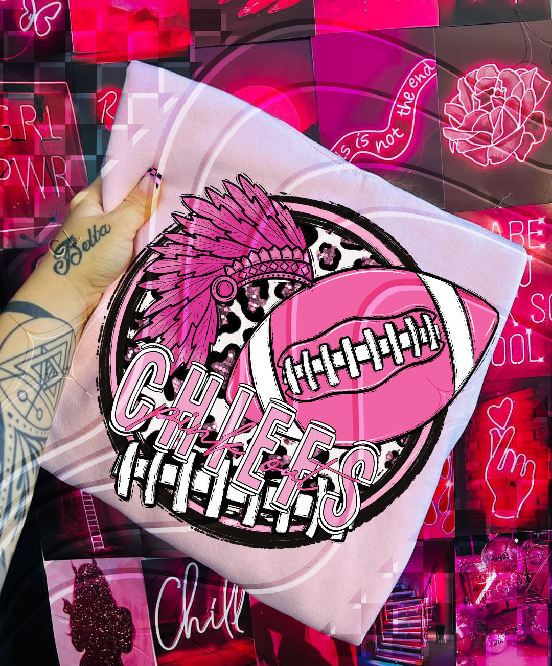 Pink Out Football Mascot Digital Designs β 67 Team Variants + Bundle Option
