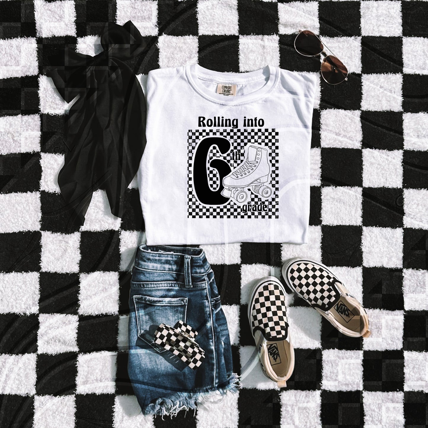 Roller skate back to school grades - Digital Download- PNG