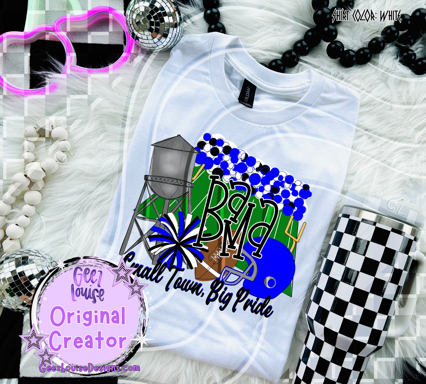Small Town Big Pride Digital Design | Custom Team Spirit PNGs (100+ Teams)