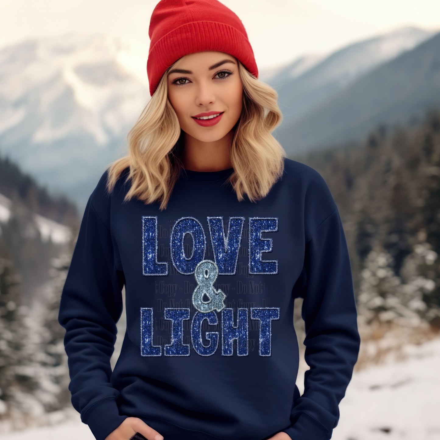 Love & Light Digital Design | Winter Blue Holiday PNG