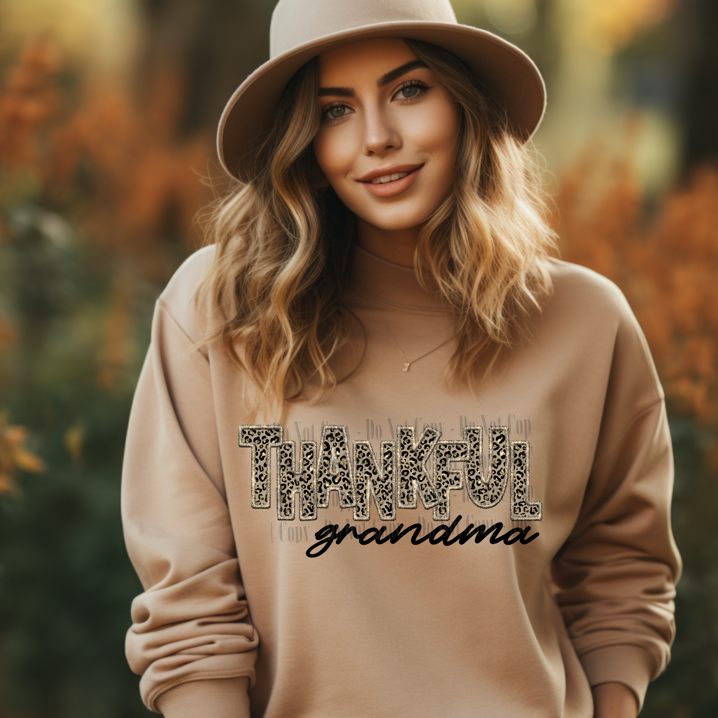 Thankful Titles – Leopard Print Thanksgiving Digital Design (Multiple Name Variants)