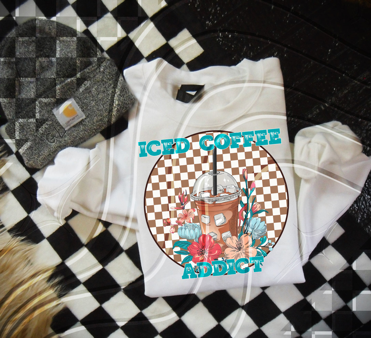 Iced Coffee Addict - Digital Download- PNG