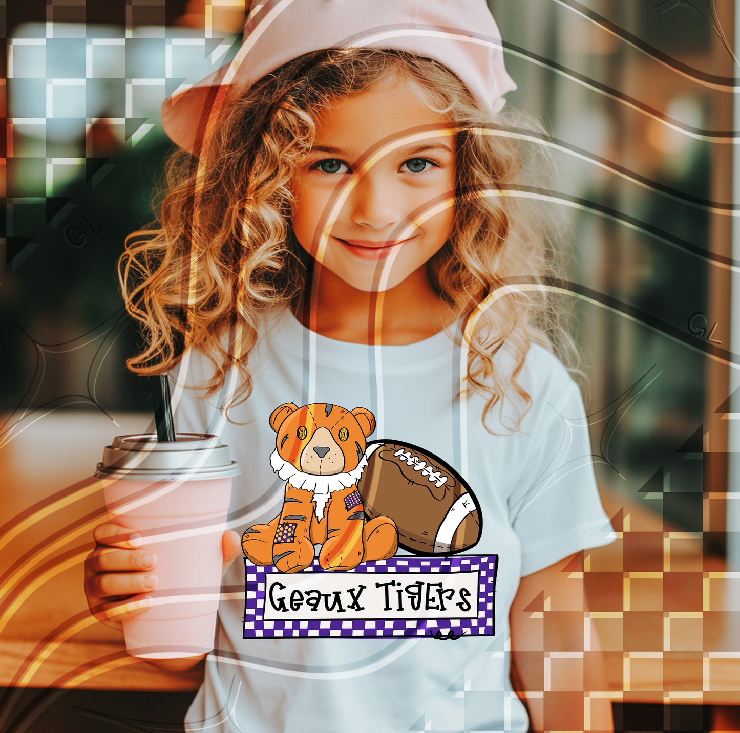 Stuffed Mascot Football Digital Design – Pre-Filled Sayings
