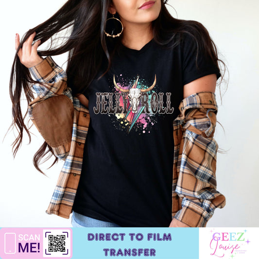 Jellyroll  - Direct to Film Transfer - made to order