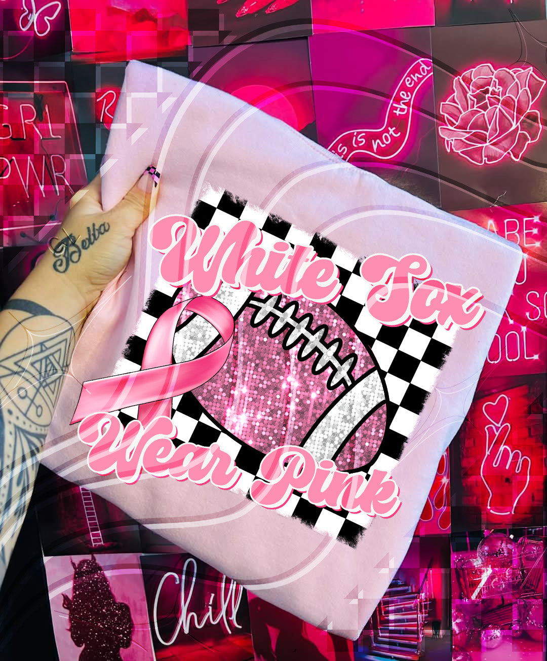 Pink Out Football Digital Design – Custom "Team Name Wear Pink"