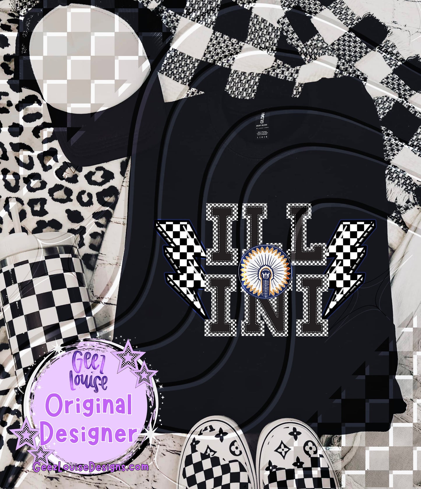 Checkerboard Bolt Teams – Digital Download (Multiple Teams + Custom)