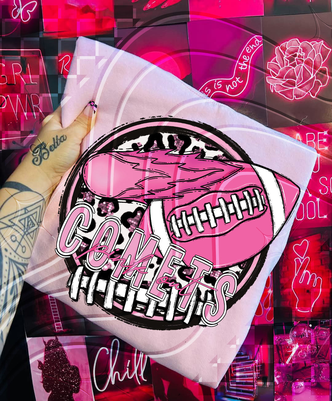 Pink Out Football Mascot Digital Designs β 67 Team Variants + Bundle Option