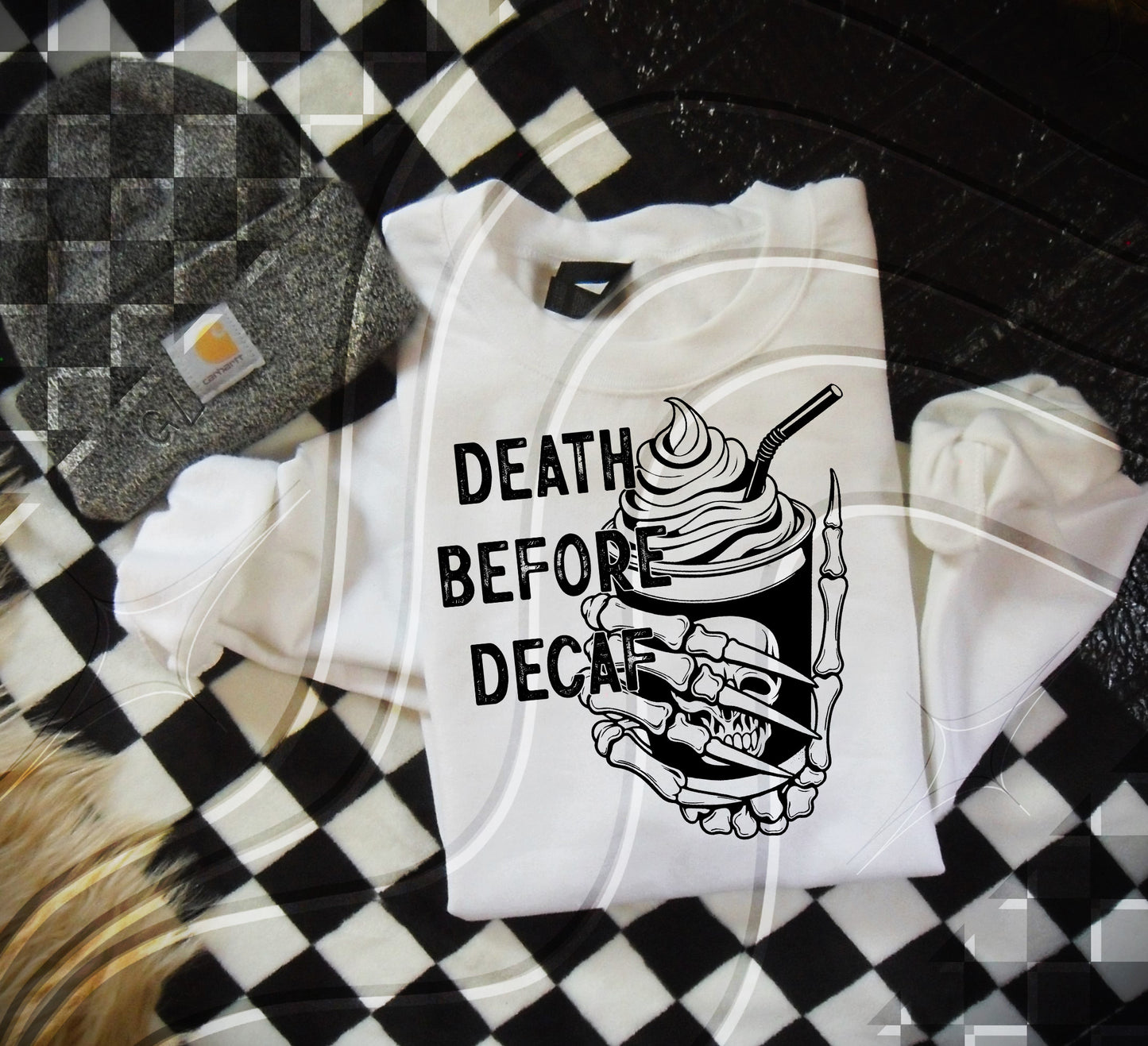 Death before decaf - Digital Download- PNG - 300 DPI