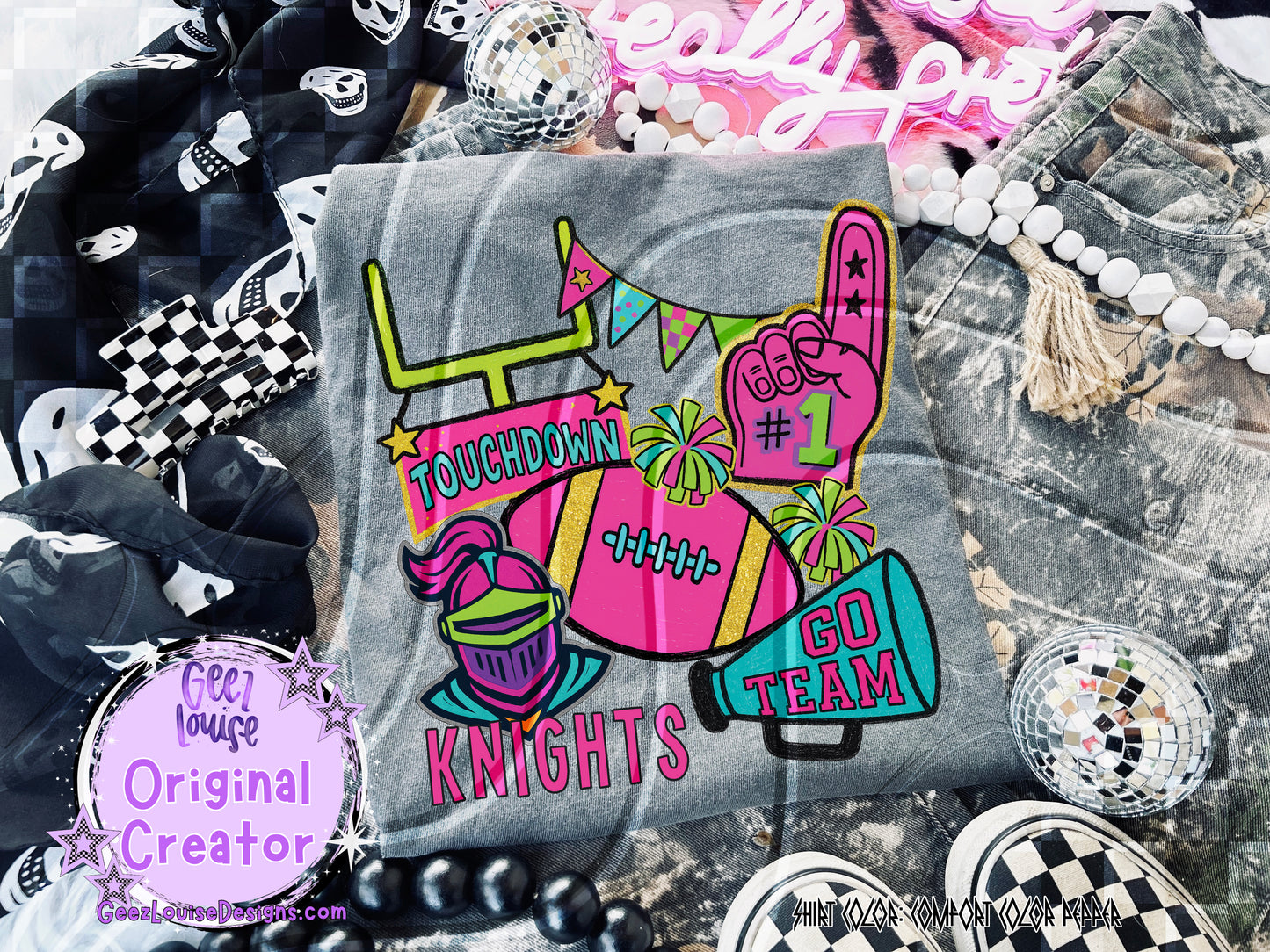 Neon Mascot Mayhem – Digital Design Collection (Choose Your Team!)