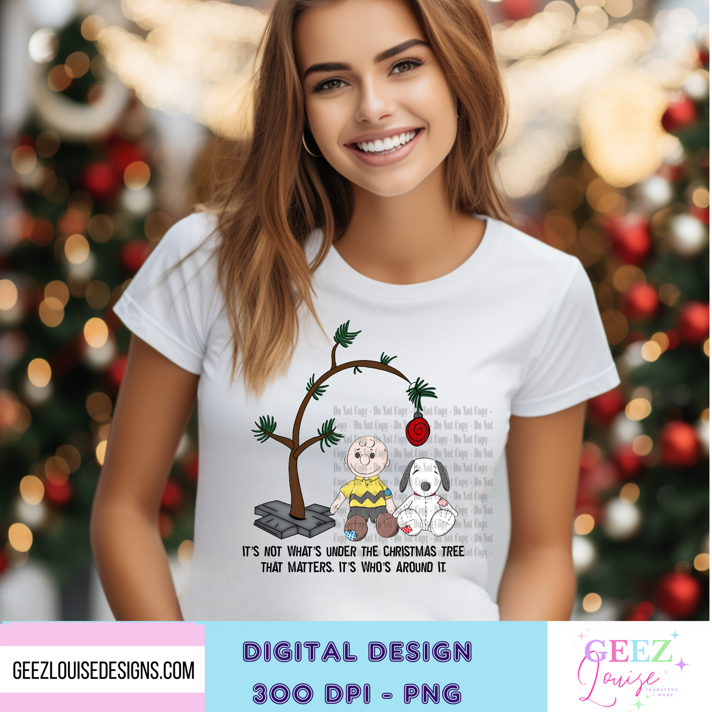its not what's under the tree Christmas - Digital Download- PNG