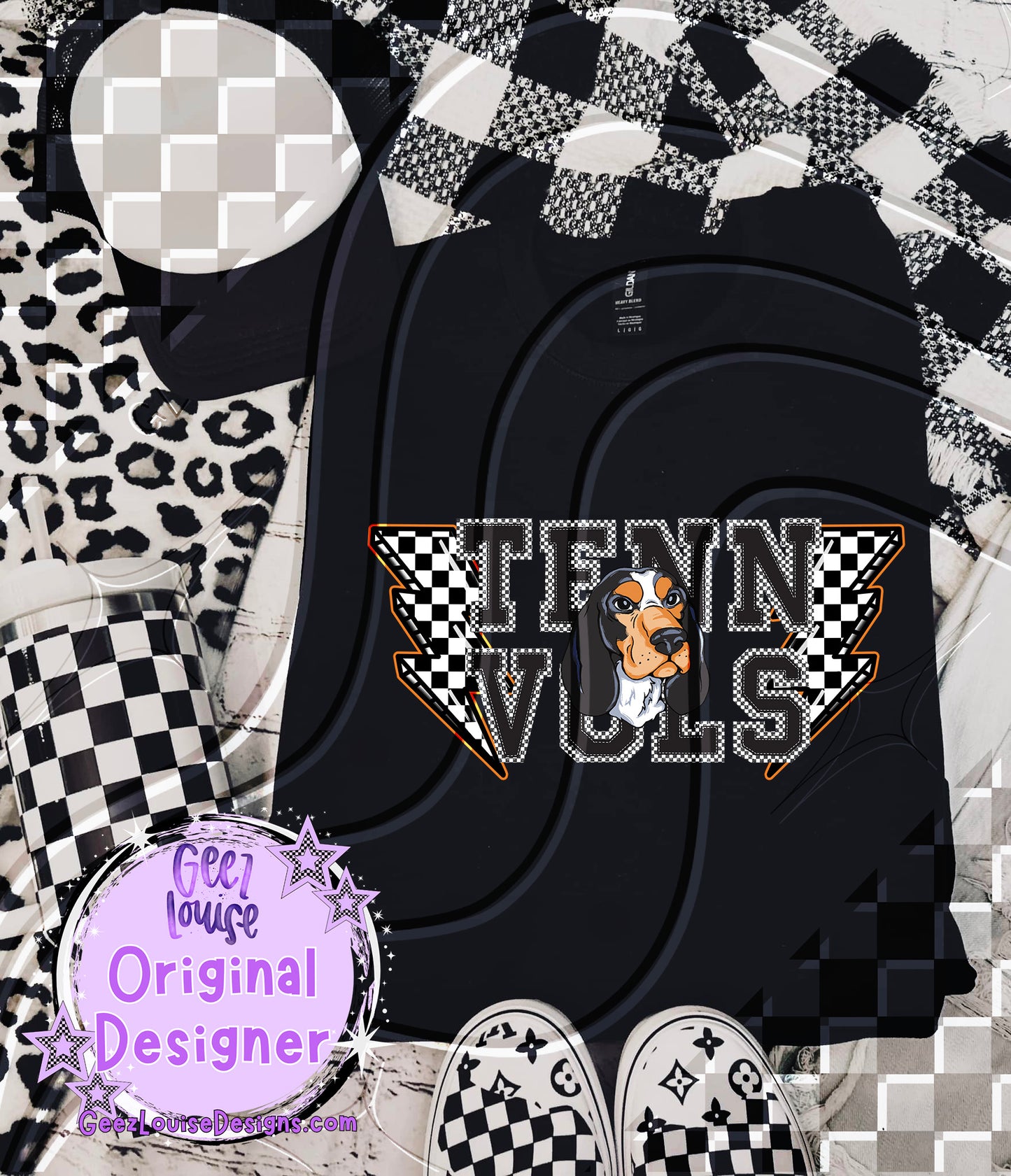 Checkerboard Bolt Teams – Digital Download (Multiple Teams + Custom)