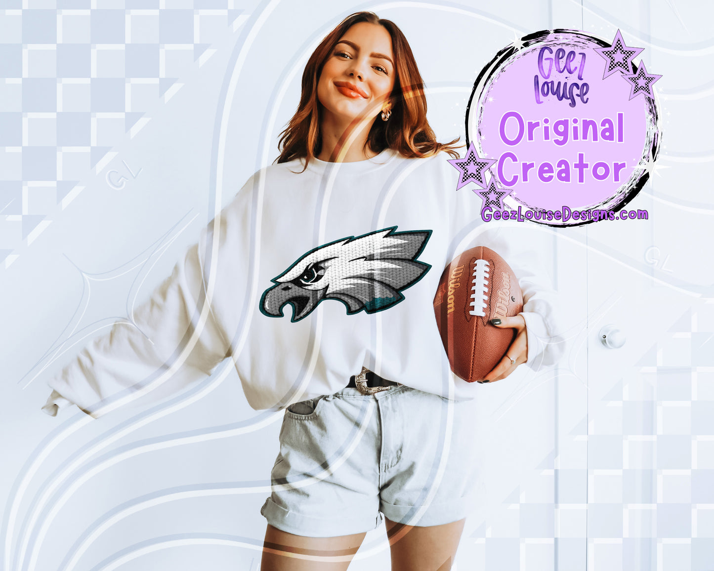 Yarn Texture Football Team Digital Design Bundle | 32 Team Variants Included