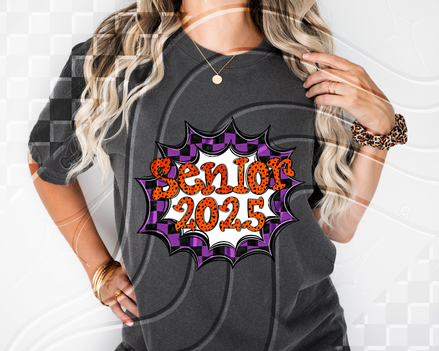 Senior 2025- purple Frame - Digital Download- PNG - 300 DPI