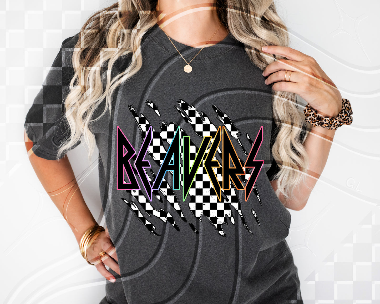 Checkered Blitz – Neon Grunge Team | 100+ Variations + Bundle | Digital