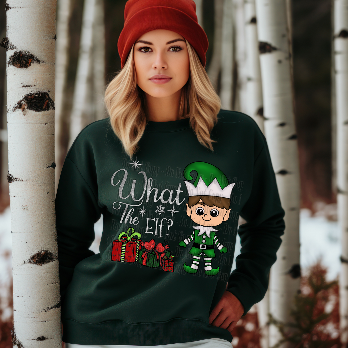 What The Elf? Digital Design | Funny Christmas PNG