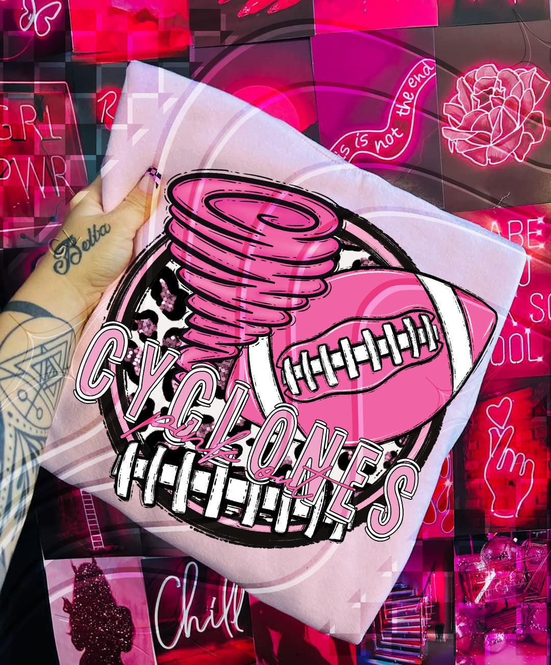 Pink Out Football Mascot Digital Designs β 67 Team Variants + Bundle Option