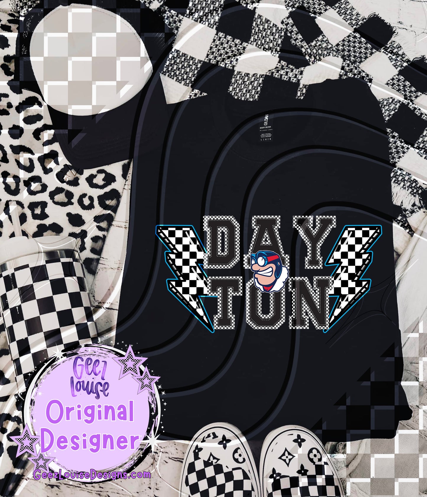 Checkerboard Bolt Teams – Digital Download (Multiple Teams + Custom)
