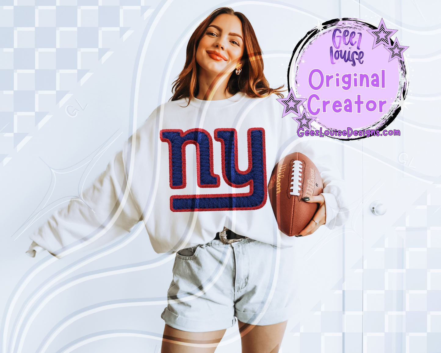 Yarn Texture Football Team Digital Design Bundle | 32 Team Variants Included