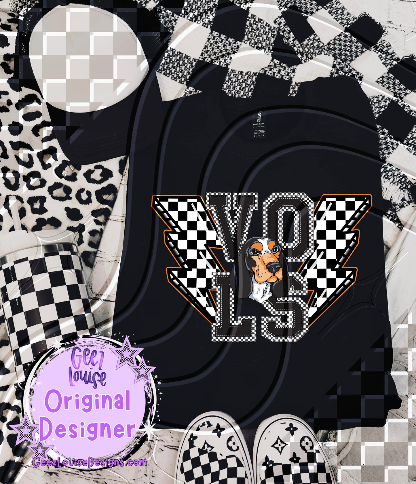 Checkerboard Bolt Teams – Digital Download (Multiple Teams + Custom)