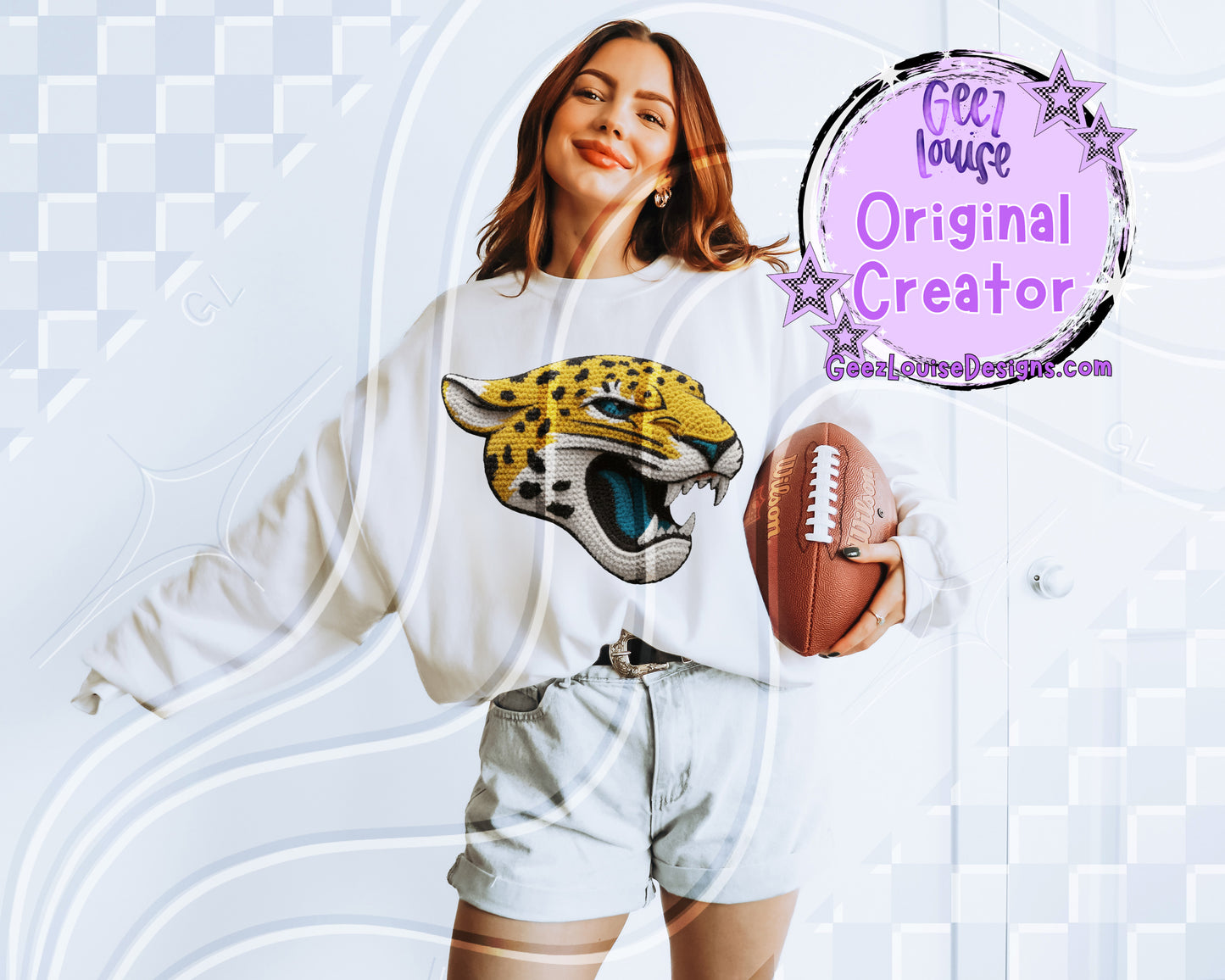 Yarn Texture Football Team Digital Design Bundle | 32 Team Variants Included