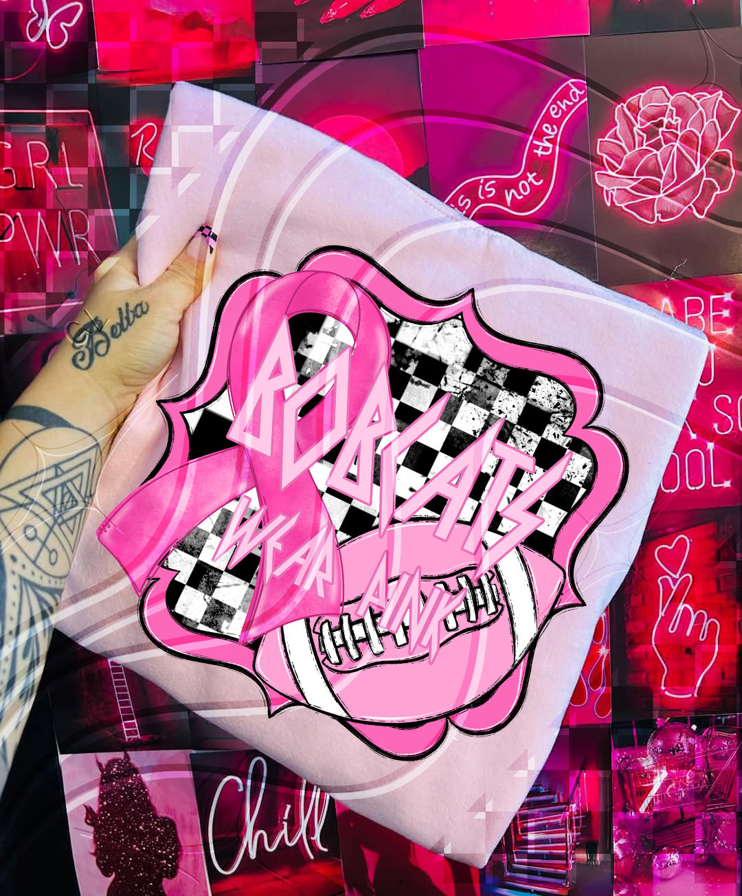 Pink Power Football – Awareness Digital Design Bundle (+ Custom Option)