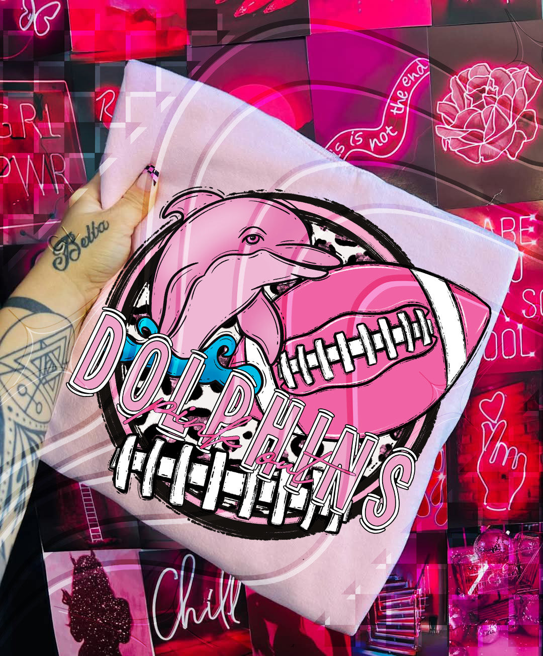 Pink Out Football Mascot Digital Designs β 67 Team Variants + Bundle Option