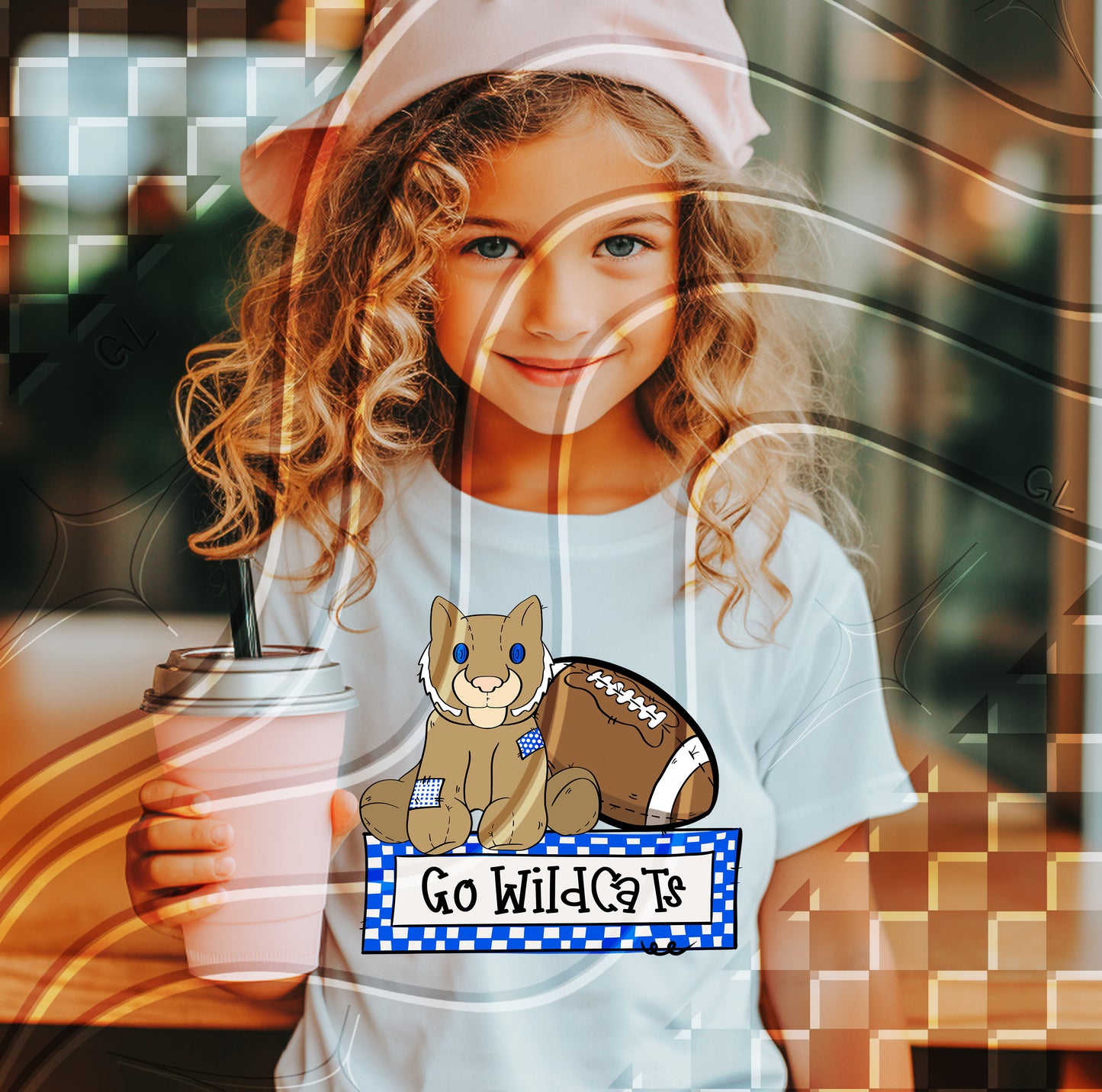Stuffed Mascot Football Digital Design – Pre-Filled Sayings