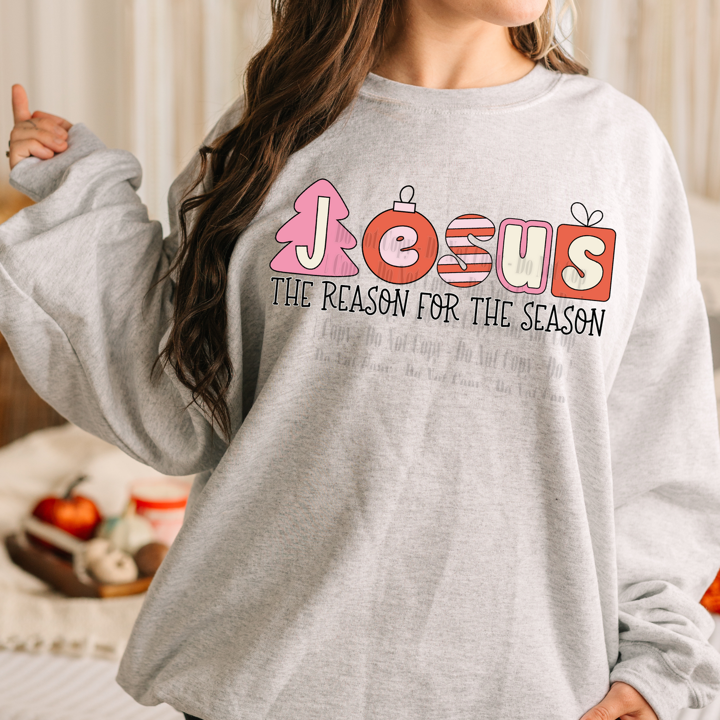 Jesus the Reason for the Season Digital Design | Christmas Faith PNG