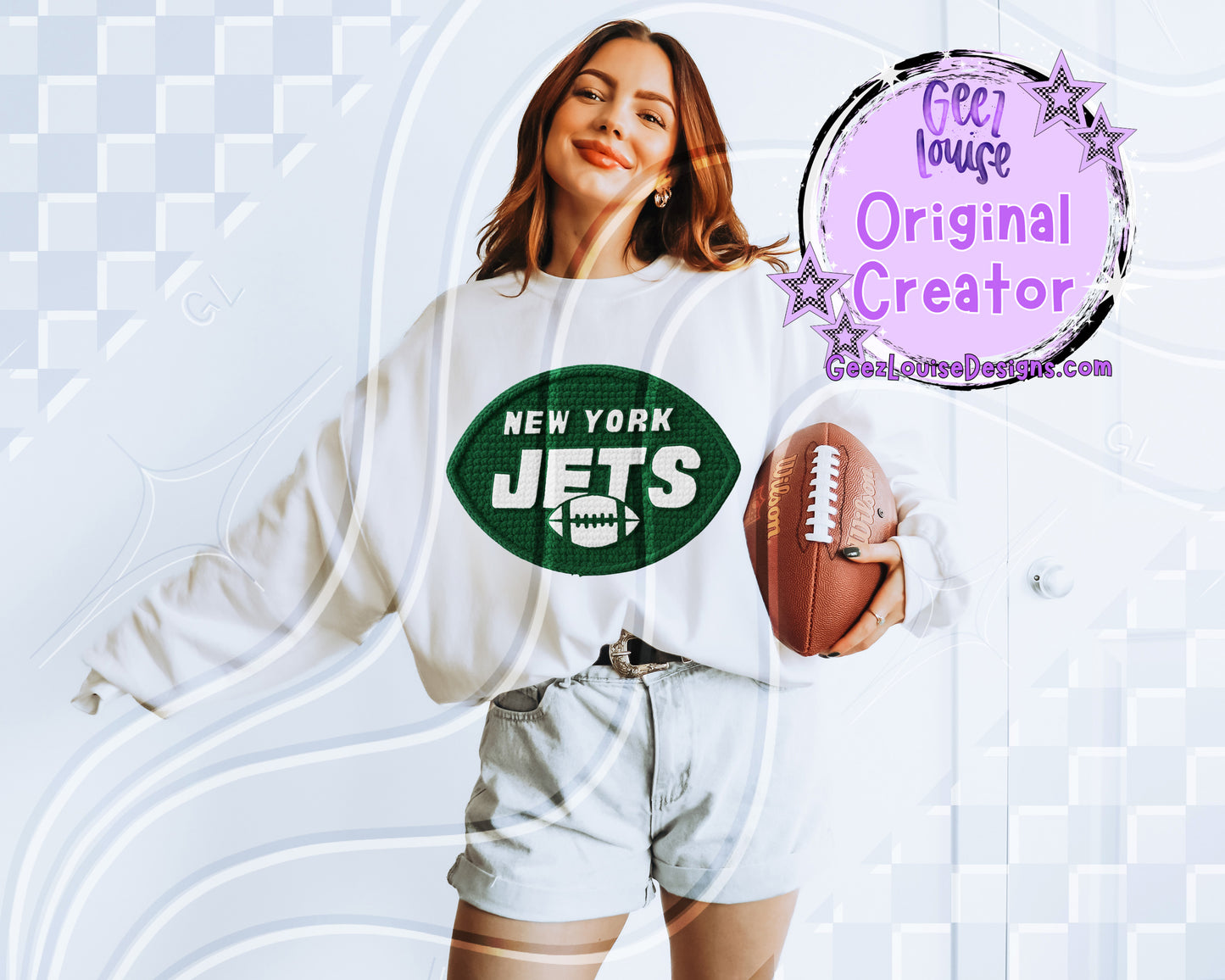 Yarn Texture Football Team Digital Design Bundle | 32 Team Variants Included