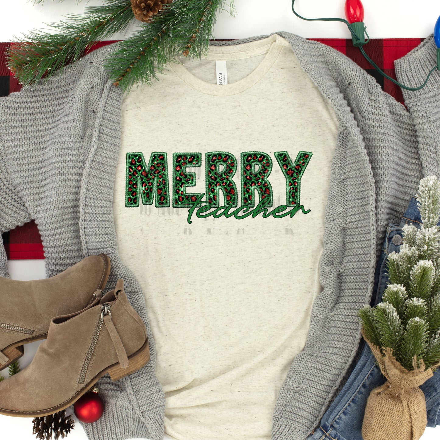 Merry Title Digital Design Series | Christmas PNG