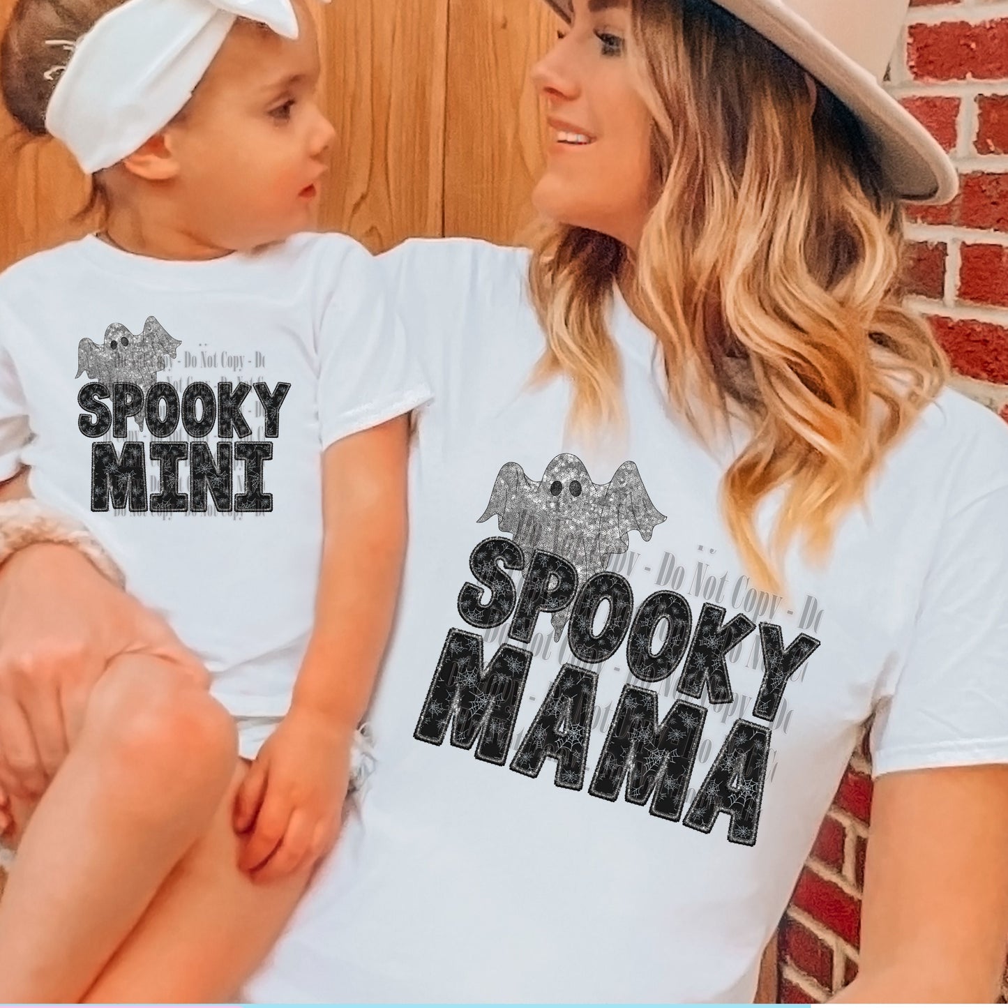 Spooky Mama & Spooky Mini Ghost Digital Halloween Design Set