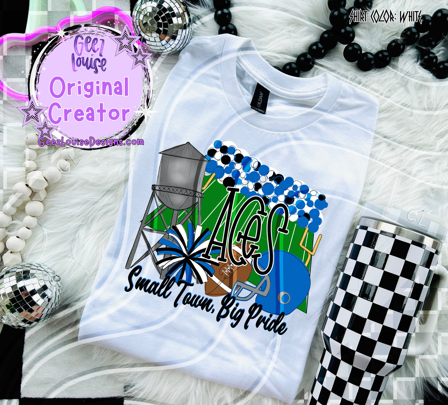 Small Town Big Pride Digital Design | Custom Team Spirit PNGs (100+ Teams)