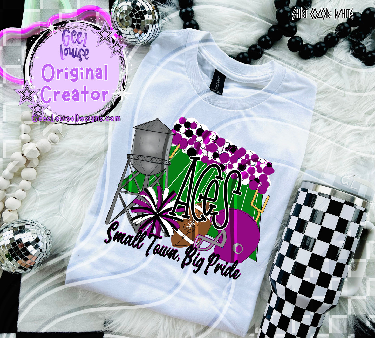 Small Town Big Pride Digital Design | Custom Team Spirit PNGs (100+ Teams)