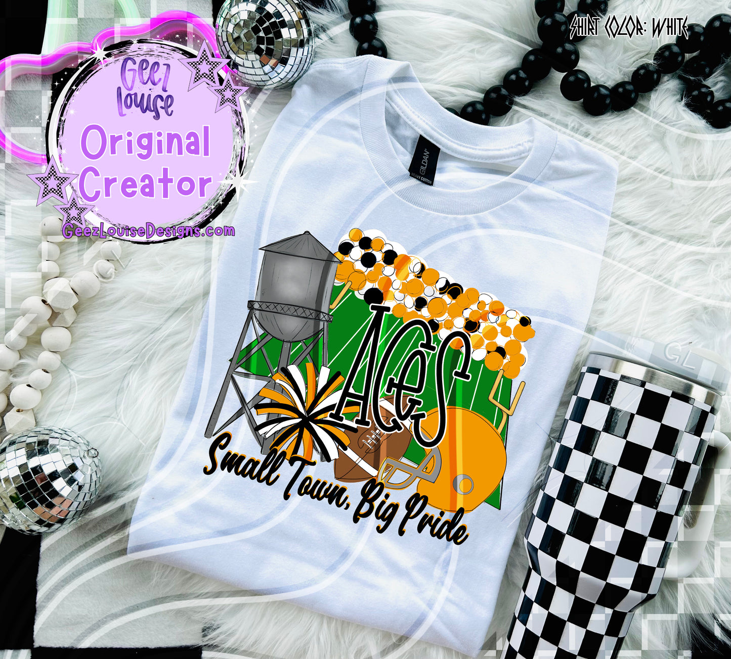 Small Town Big Pride Digital Design | Custom Team Spirit PNGs (100+ Teams)