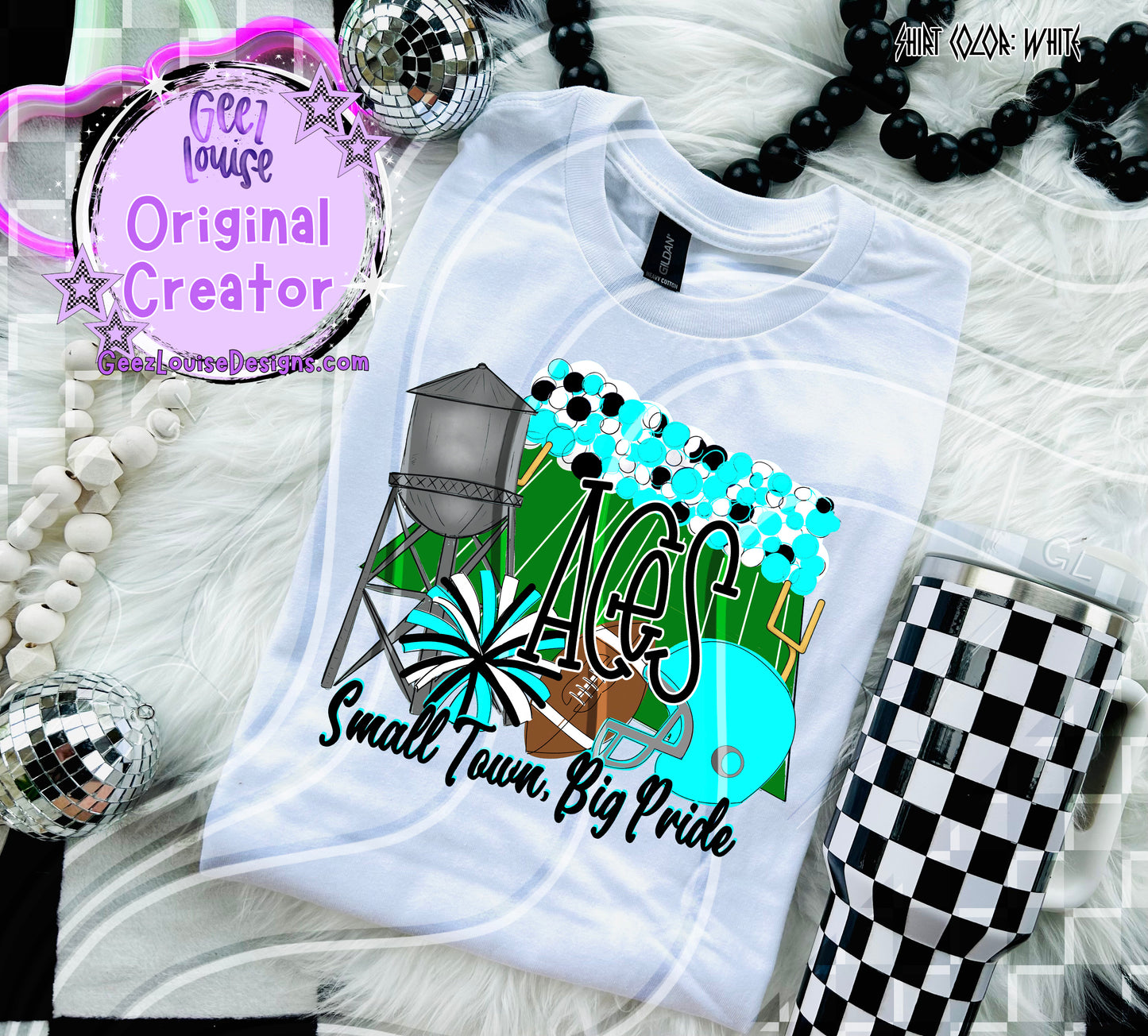 Small Town Big Pride Digital Design | Custom Team Spirit PNGs (100+ Teams)