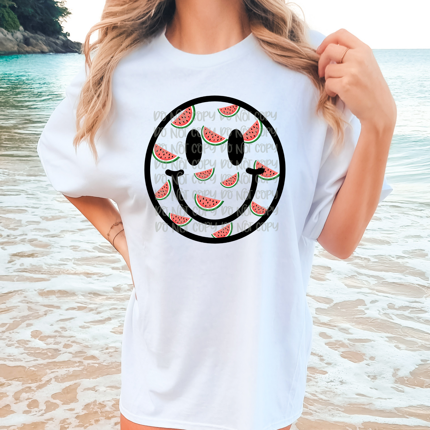 Watermelon Smiley Face – Summer Digital Design