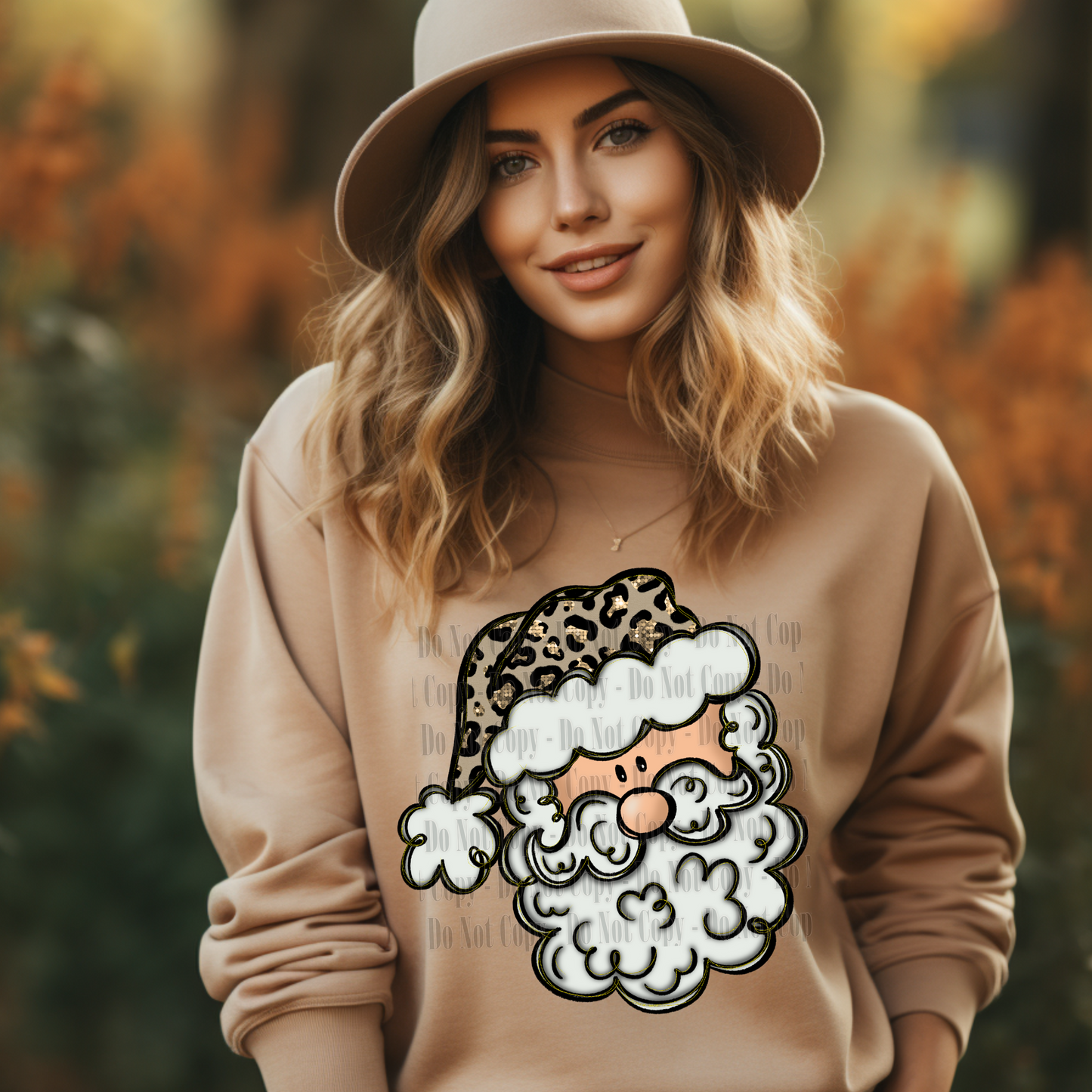 Leopard Santa Digital Design | Christmas PNG