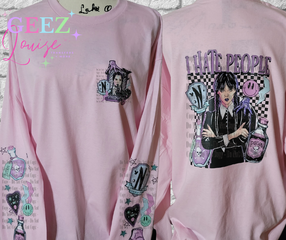I hate people graphic tee