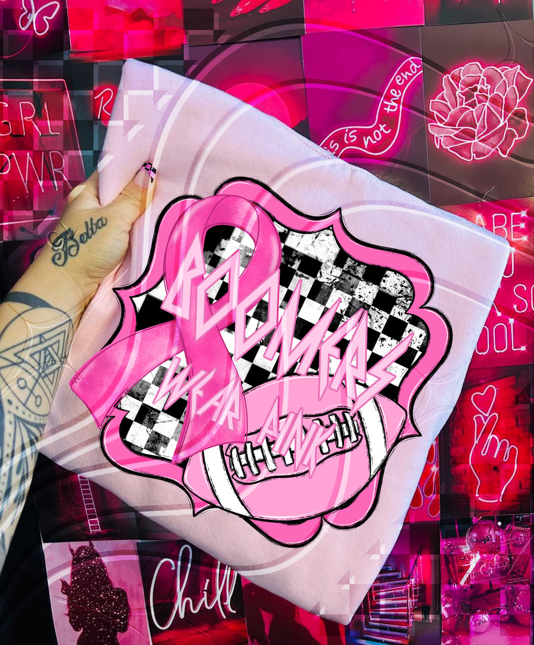 Pink Power Football – Awareness Digital Design Bundle (+ Custom Option)