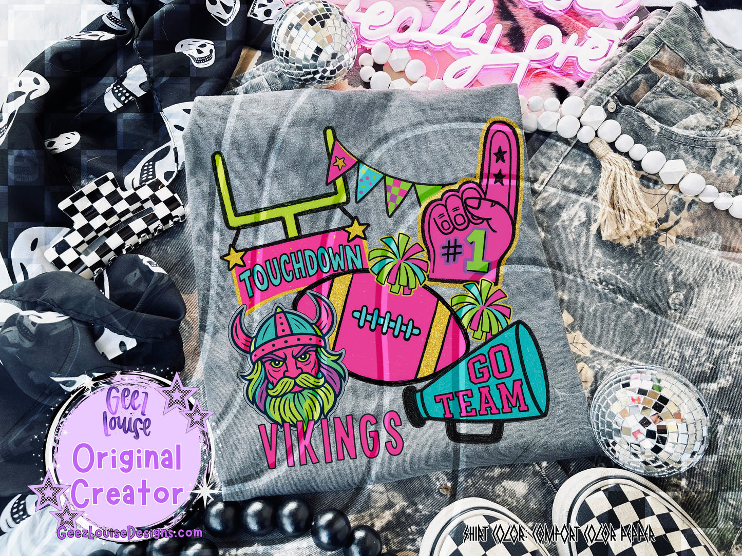 Neon Mascot Mayhem – Digital Design Collection (Choose Your Team!)