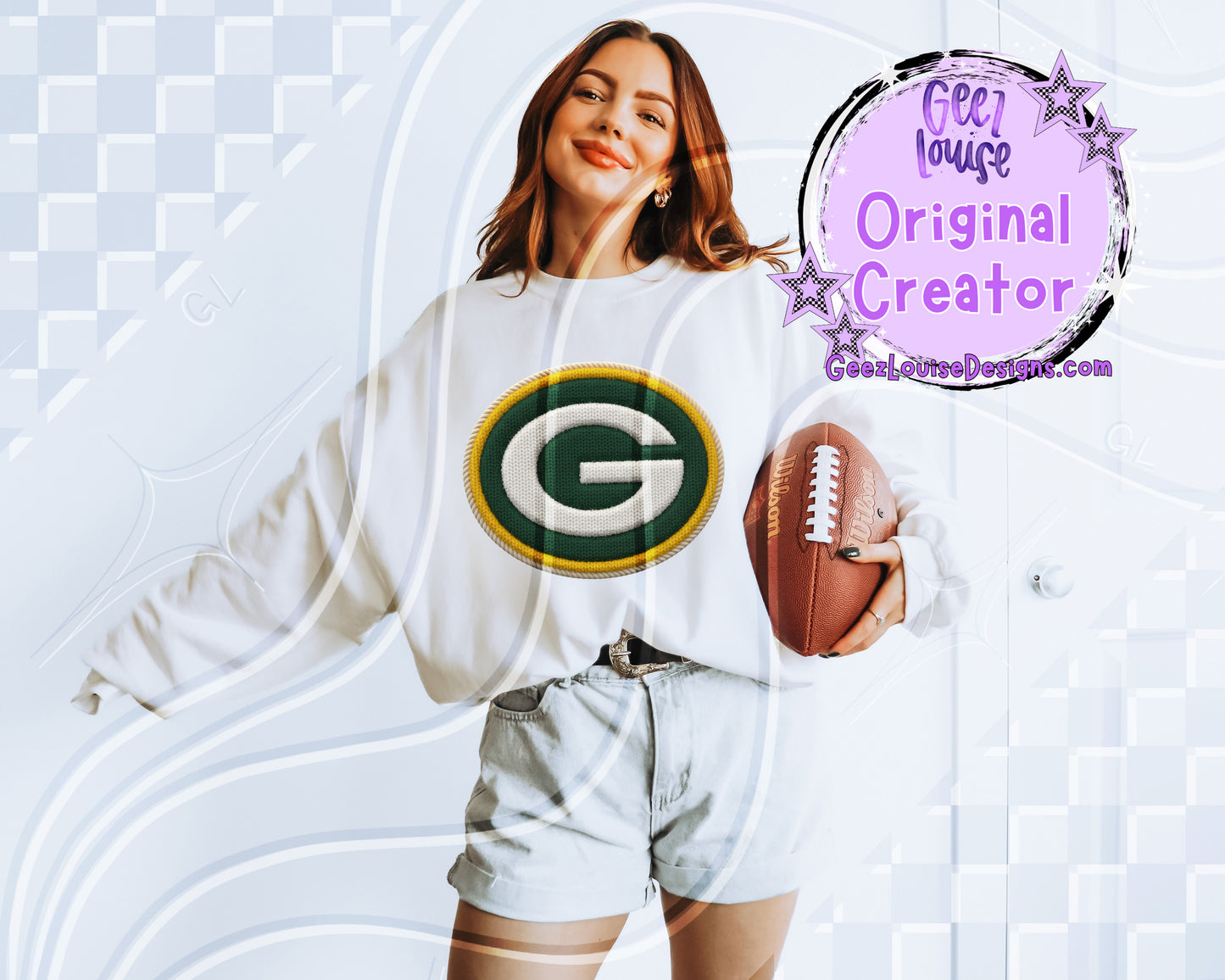 Yarn Texture Football Team Digital Design Bundle | 32 Team Variants Included