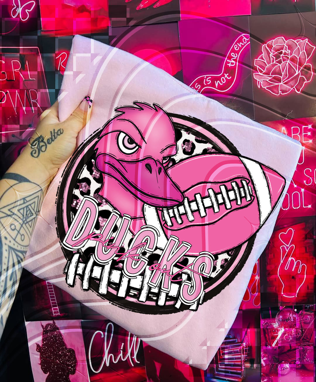 Pink Out Football Mascot Digital Designs β 67 Team Variants + Bundle Option