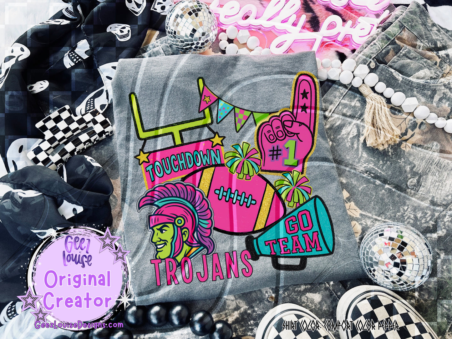 Neon Mascot Mayhem – Digital Design Collection (Choose Your Team!)
