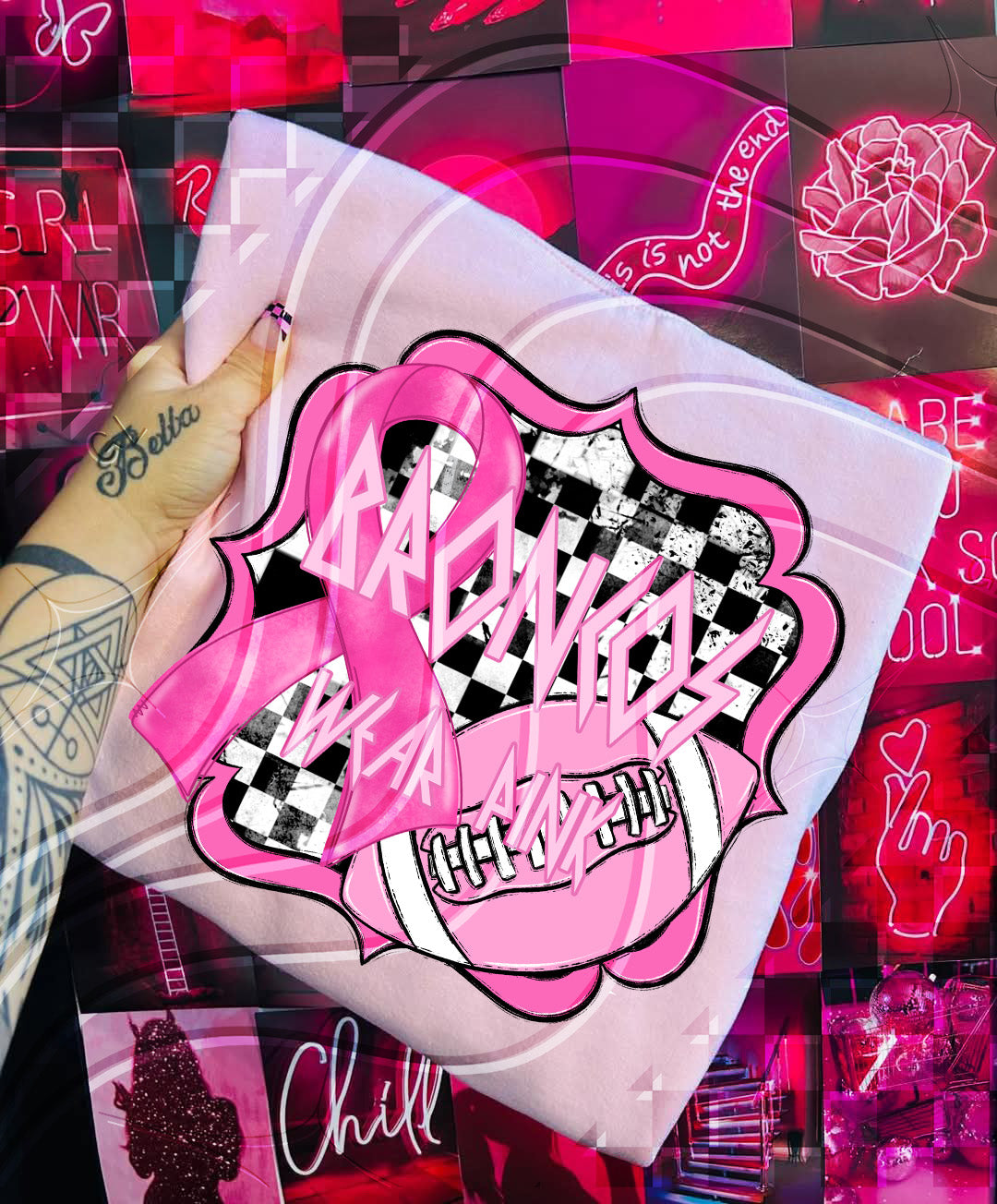 Pink Power Football – Awareness Digital Design Bundle (+ Custom Option)