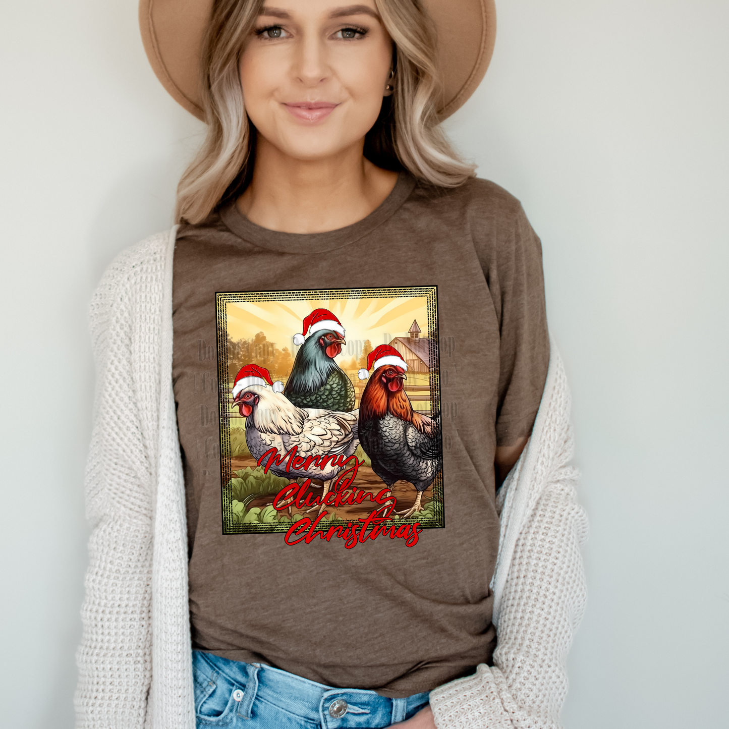 Merry Clucking Christmas Digital Design | Chicken PNG