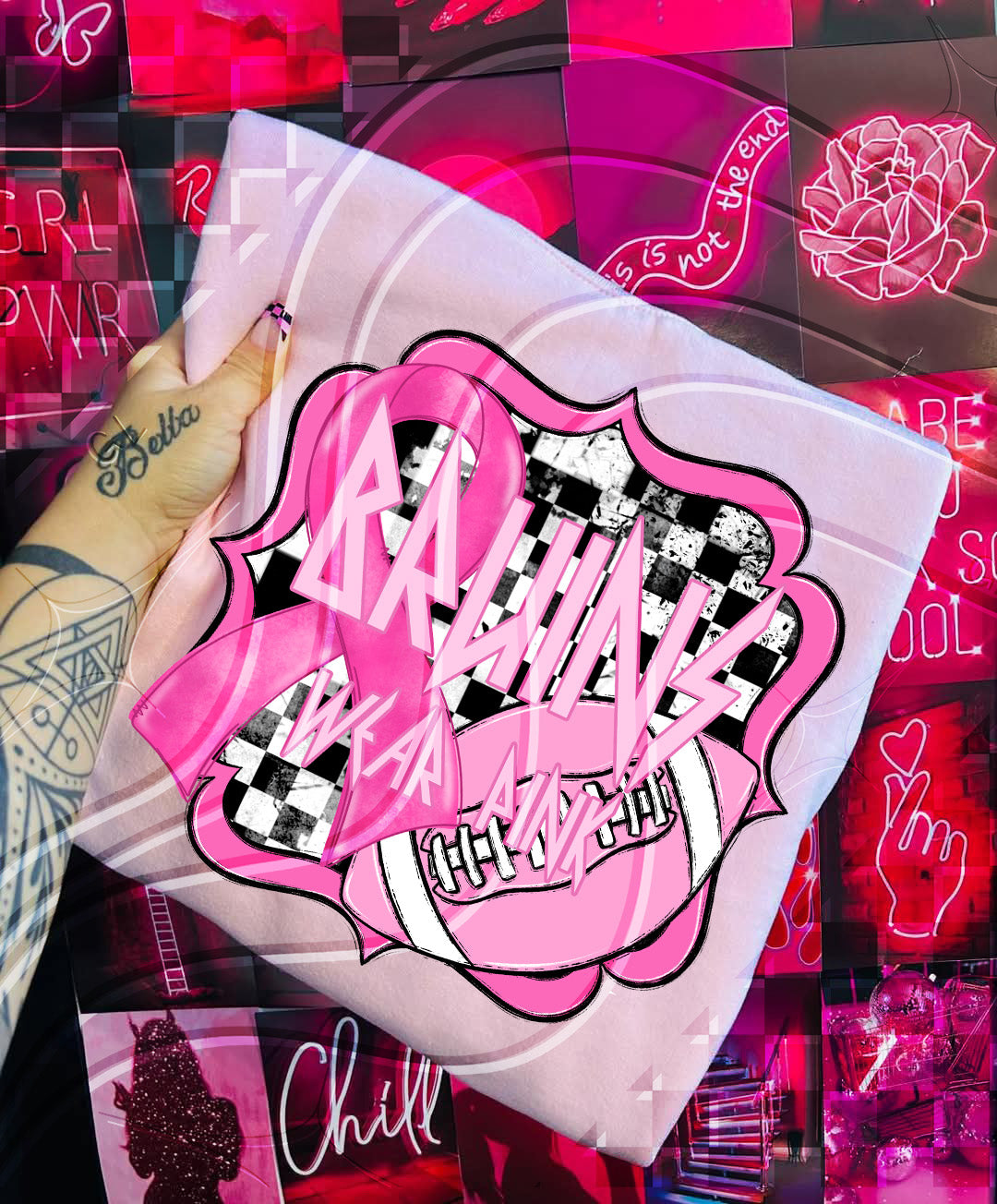 Pink Power Football – Awareness Digital Design Bundle (+ Custom Option)
