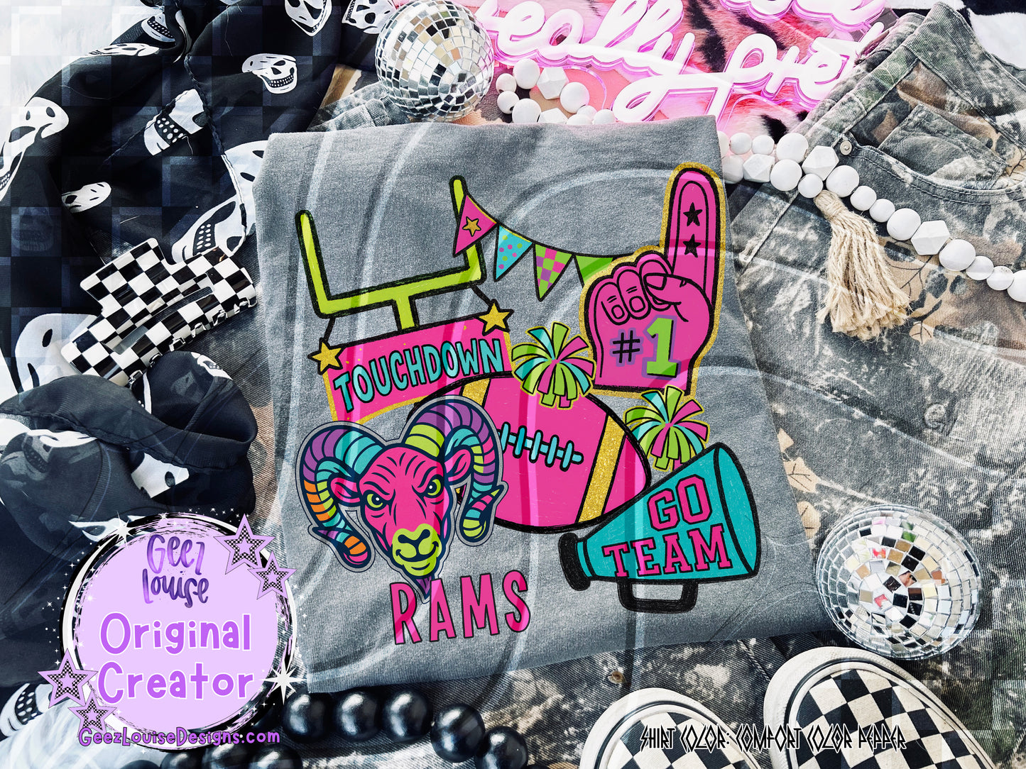Neon Mascot Mayhem – Digital Design Collection (Choose Your Team!)